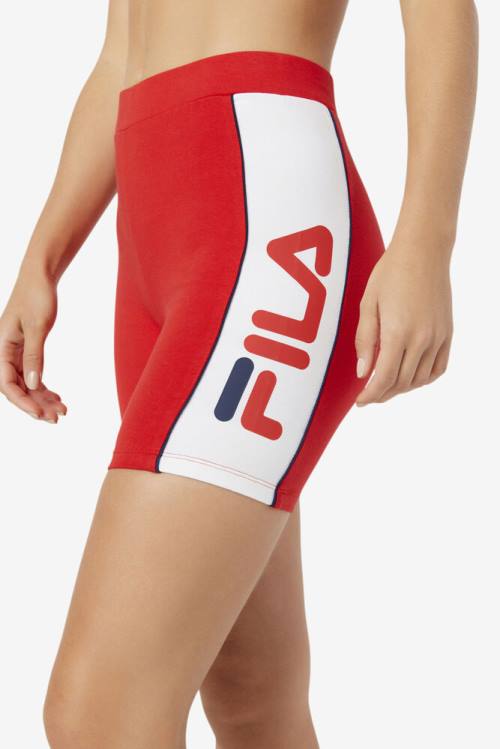 Fila Davina Bike Kratke Hlače Ženske Rdeča | Fila380FP