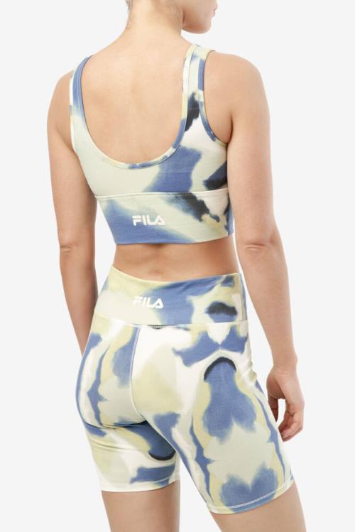 Fila Dawn Bra Tops Ženske Rumena / Mornarica / Črna | Fila962RB