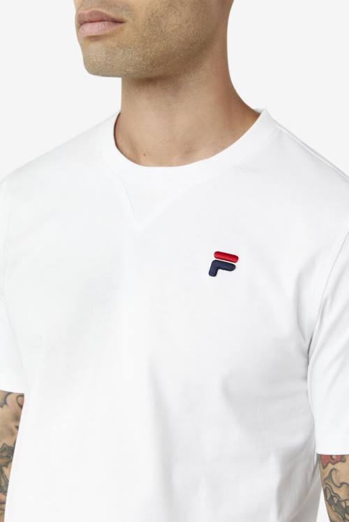 Fila Derion Tee Majice Moški Bela | Fila297OV