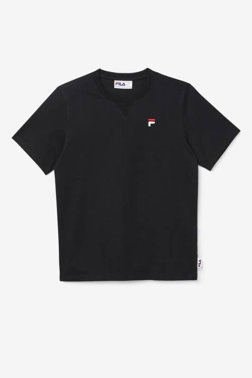 Fila Derion Tee Majice Moški Črna | Fila309HK