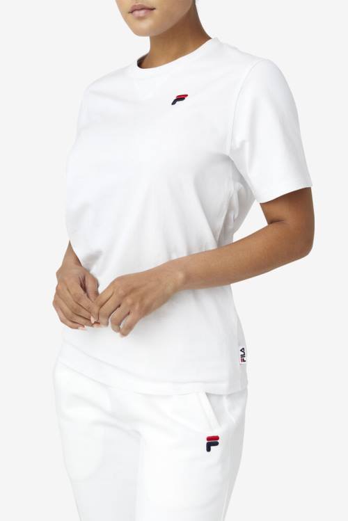 Fila Derion Tee Majice Ženske Bela | Fila127SX