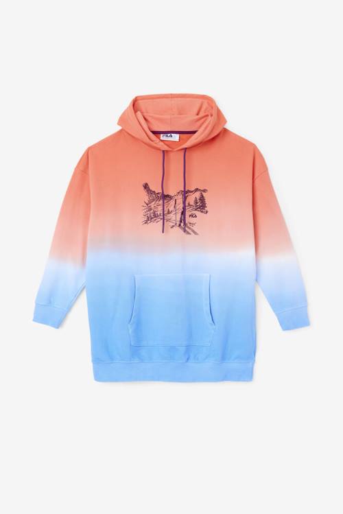 Fila Destiny Oversized Pulover s kapuco Ženske Oranžna | Fila758KW