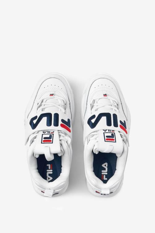 Fila Disruptor 2 Applique Superge Ženske Bela / Mornarica / Rdeča | Fila965TM