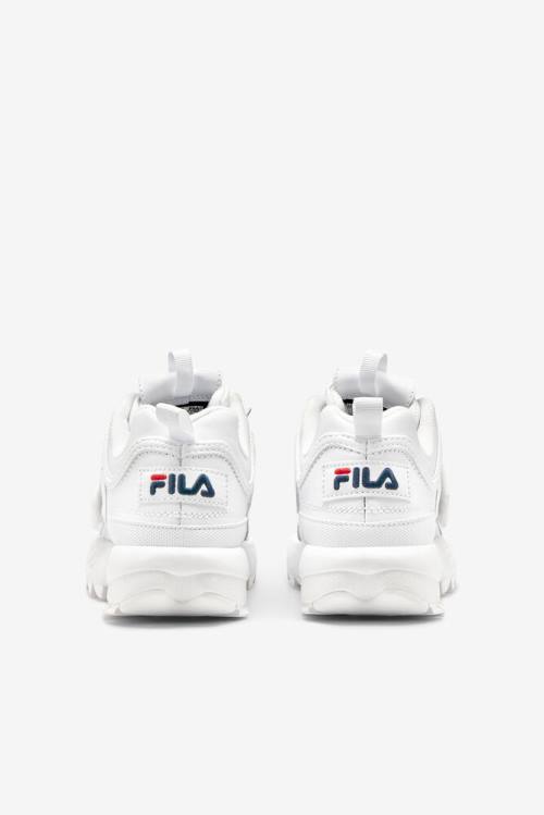 Fila Disruptor 2 Applique Superge Ženske Bela / Mornarica / Rdeča | Fila965TM