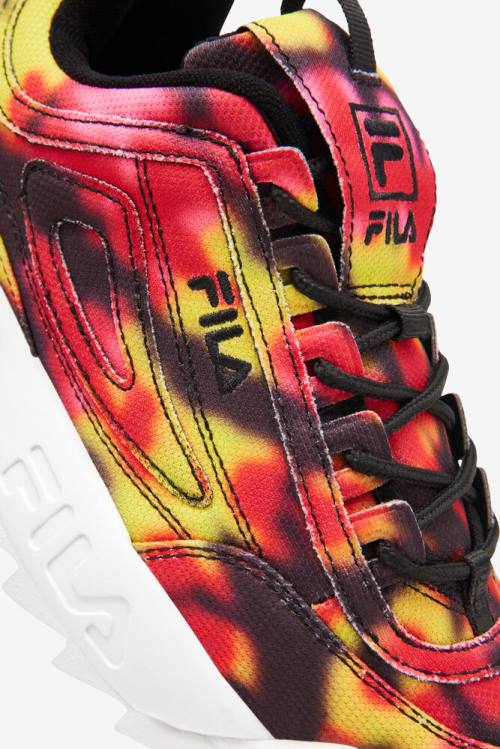 Fila Disruptor 2 Dark Tie Dye Superge Ženske Črna / Večbarvni / Bela | Fila468CW