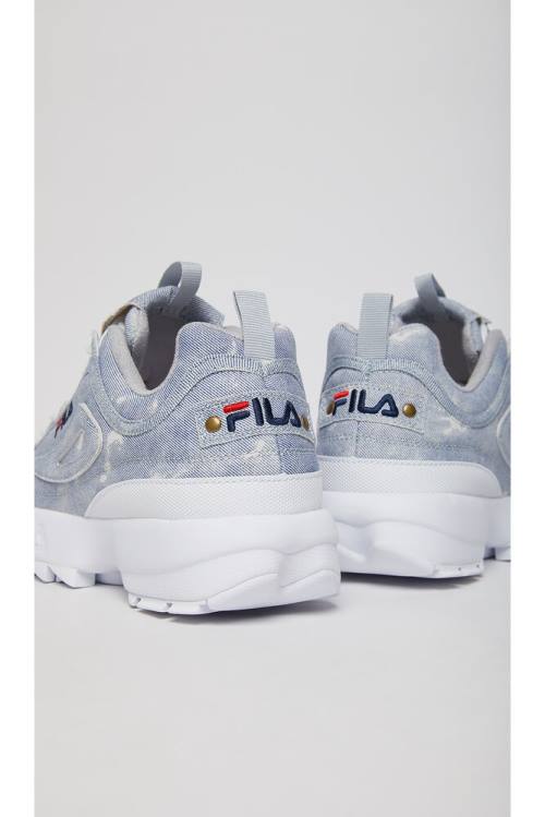 Fila Disruptor 2 Denim Superge Moški Bela / Mornarica / Modra | Fila123GU