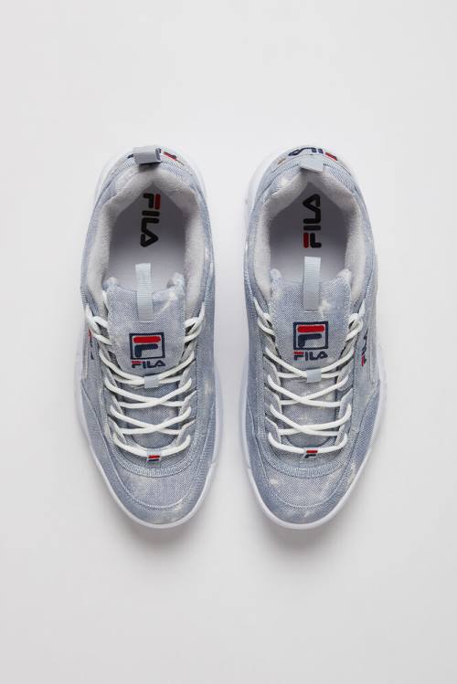 Fila Disruptor 2 Denim Superge Moški Bela / Mornarica / Modra | Fila123GU