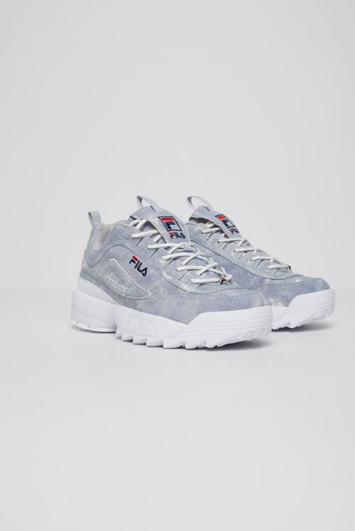 Fila Disruptor 2 Denim Superge Moški Bela / Mornarica / Modra | Fila123GU