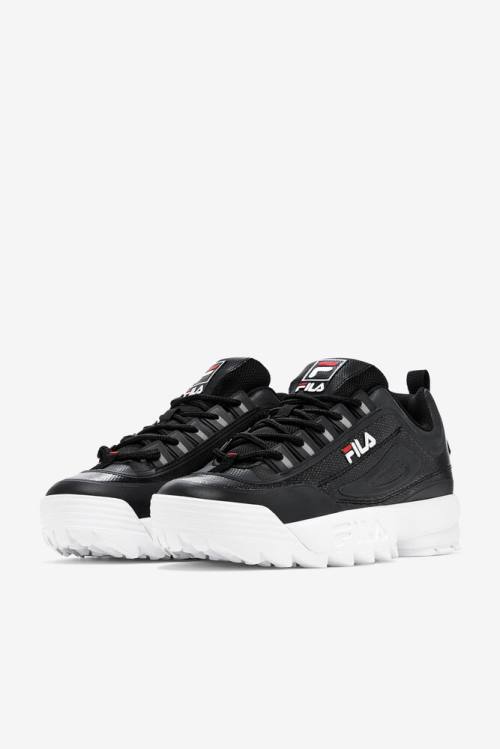 Fila Disruptor 2 No-sew Superge Moški Črna / Rdeča / Bela | Fila694XV