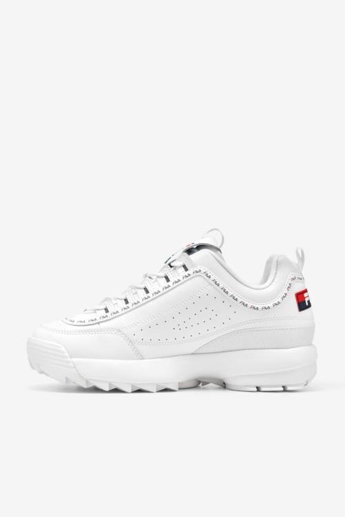 Fila Disruptor 2 Premium Repeat Superge Moški Bela / Mornarica / Rdeča | Fila491SH