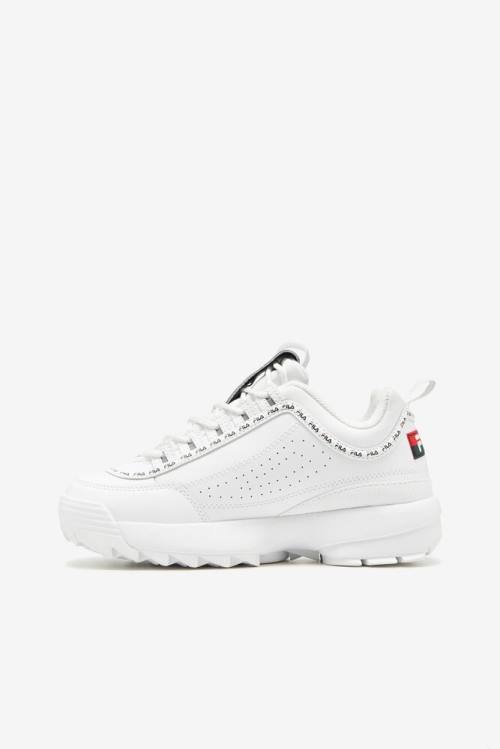 Fila Disruptor 2 Premium Repeat Superge Ženske Bela / Mornarica / Rdeča | Fila530FH