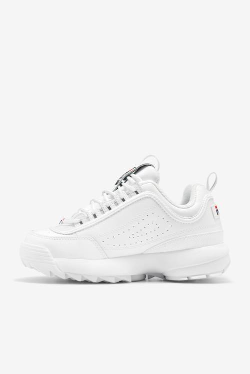 Fila Disruptor 2 Premium Superge Moški Bela / Mornarica / Rdeča | Fila167QP