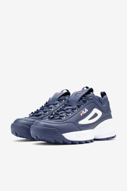 Fila Disruptor 2 Premium Superge Moški Mornarica / Rdeča / Bela | Fila739BY