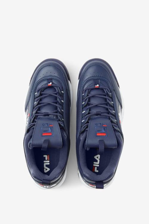 Fila Disruptor 2 Premium Superge Moški Mornarica / Rdeča / Bela | Fila739BY