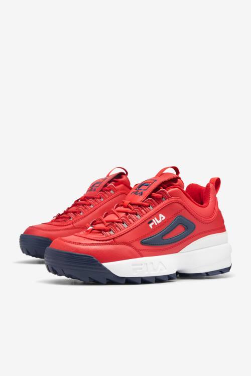 Fila Disruptor 2 Premium Superge Moški Rdeča / Bela / Mornarica | Fila269MI