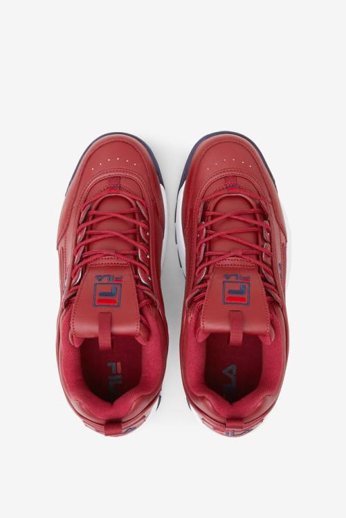 Fila Disruptor 2 Premium Superge Moški Rdeča / Mornarica / Rdeča | Fila271RJ