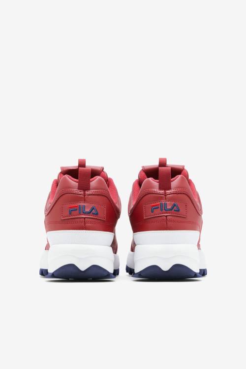 Fila Disruptor 2 Premium Superge Moški Rdeča / Mornarica / Rdeča | Fila271RJ