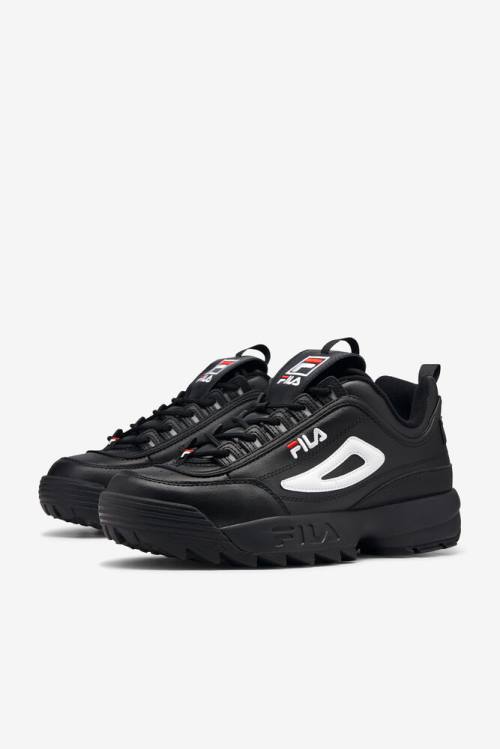 Fila Disruptor 2 Premium Superge Moški Črna / Bela / Rdeča | Fila596TO