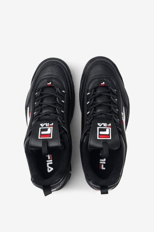 Fila Disruptor 2 Premium Superge Moški Črna / Bela / Rdeča | Fila596TO