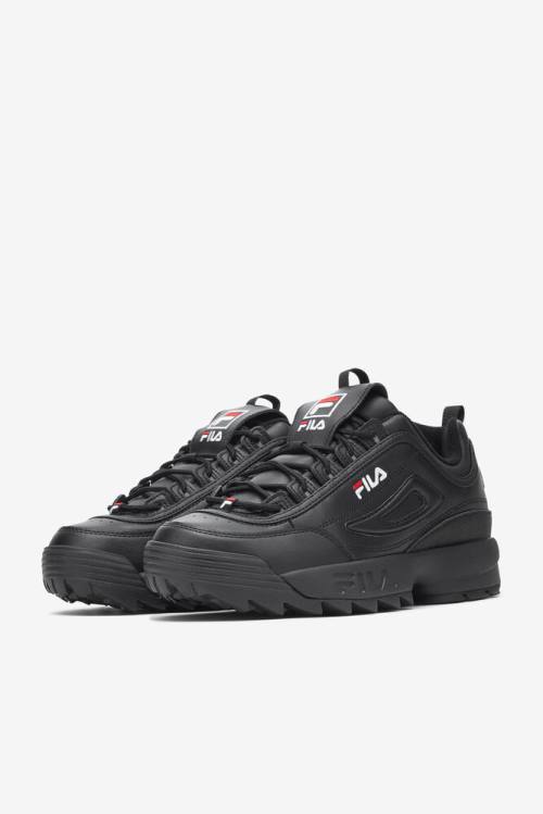 Fila Disruptor 2 Premium Superge Moški Črna / Bela | Fila738ZB