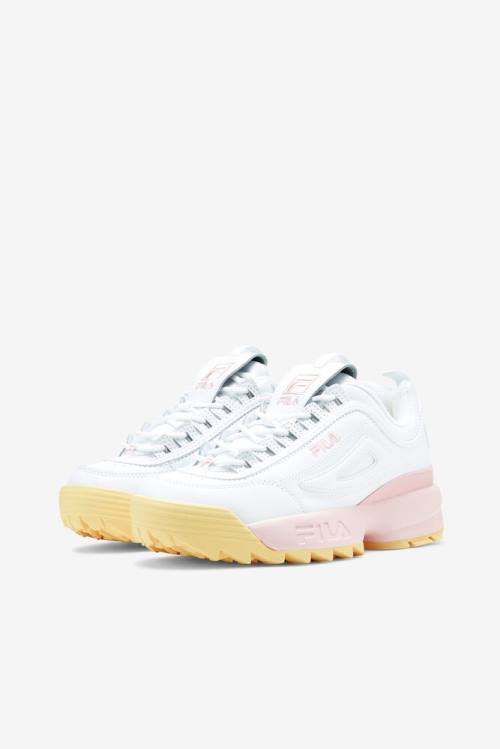 Fila Disruptor 2 Premium Superge Ženske Bela / Roza | Fila486WD