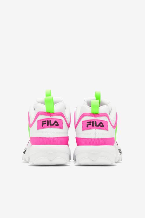 Fila Disruptor 2 Premium Superge Ženske Bela / Roza / Zelena | Fila512LE