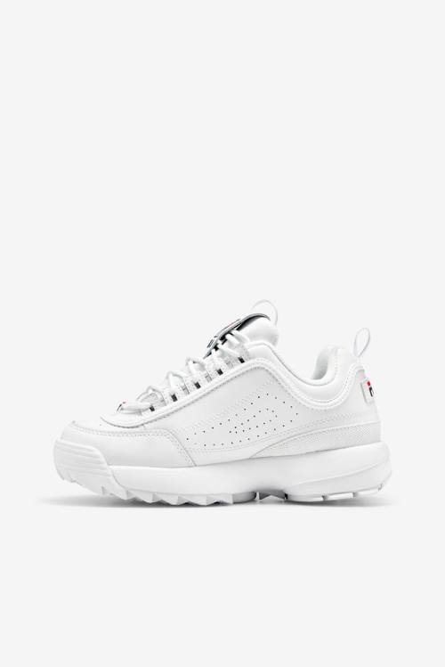 Fila Disruptor 2 Premium Superge Ženske Bela / Mornarica / Rdeča | Fila584OD