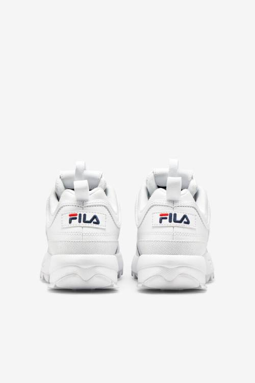 Fila Disruptor 2 Premium Superge Ženske Bela / Mornarica / Rdeča | Fila584OD