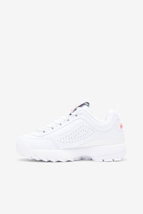 Fila Disruptor 2 Stitch Superge Ženske Bela / Roza / Oranžna | Fila524LF