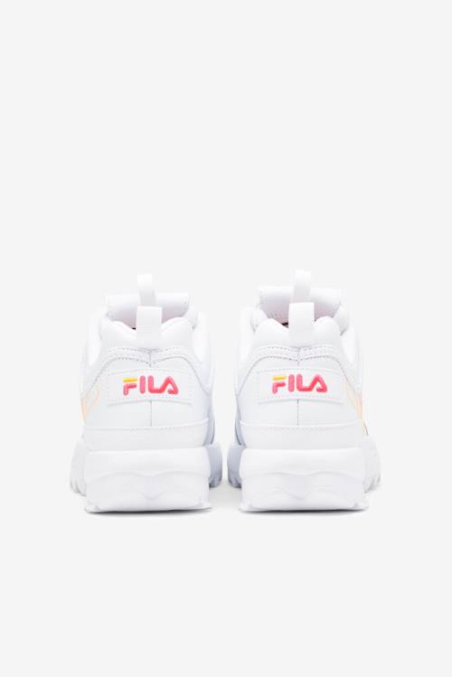 Fila Disruptor 2 Stitch Superge Ženske Bela / Roza / Oranžna | Fila524LF