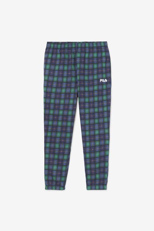 Fila Dorm Plaid Jogger Hlače Moški Mornarica | Fila490ZO