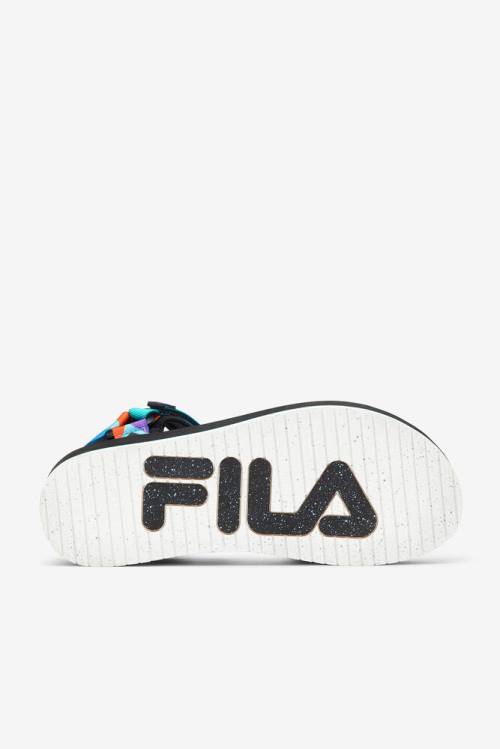 Fila Drifter Dns 90s Sandali Moški Črna / Vijolična / Rdeča Oranžna | Fila920LC