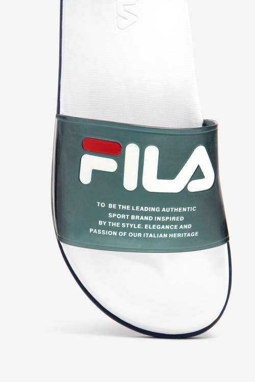 Fila Drifter Luxe Clear Natikači Ženske Mornarica / Bela / Mornarica | Fila690MV