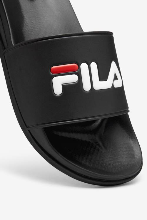 Fila Drifter Luxe Natikači Moški Črna / Rdeča / Bela | Fila742TR