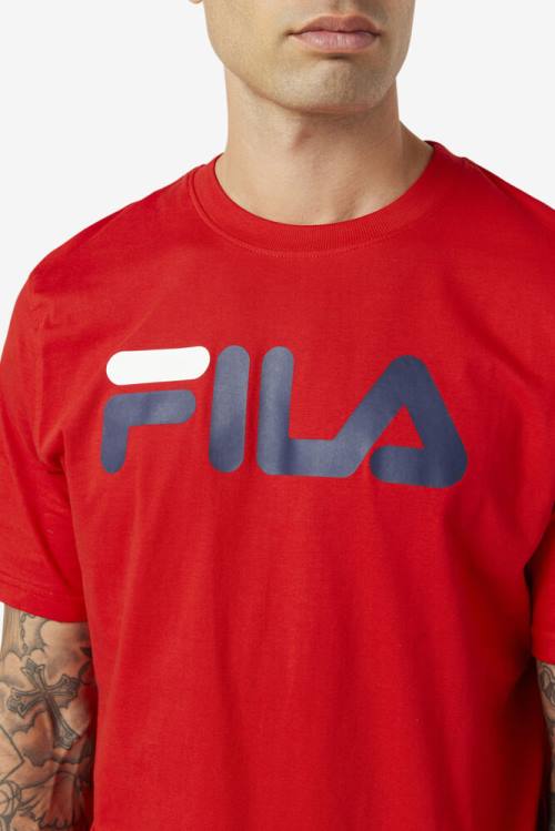 Fila Eagle Tee Majice Moški Rdeča | Fila213OV