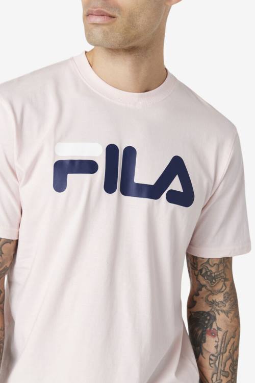 Fila Eagle Tee Majice Moški Roza / Mornarica / Bela | Fila689AF