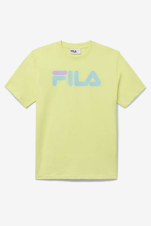 Fila Eagle Tee Majice Moški Svetloba Zelena Rumena | Fila460KC