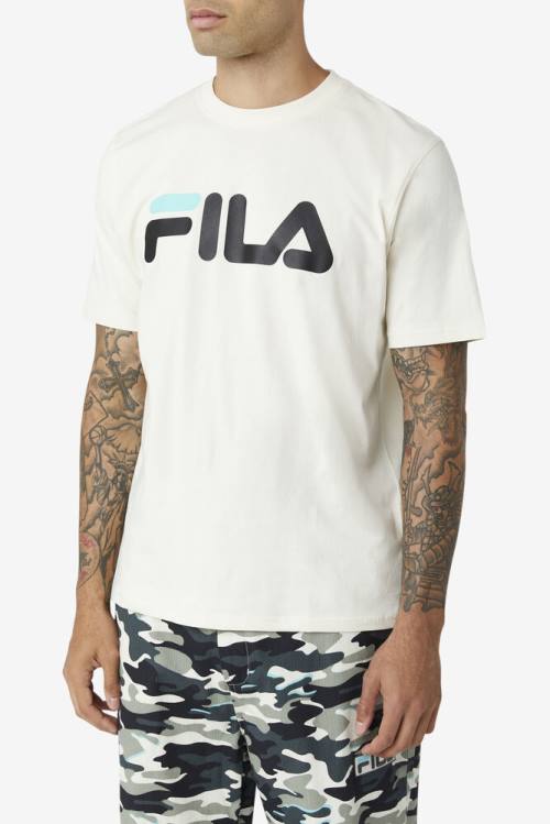 Fila Eagle Tee Majice Moški Črna / Modra Turkizna | Fila391DB