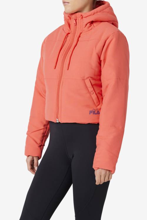 Fila Eden Puffer Jakne Ženske Rdeča | Fila329ER