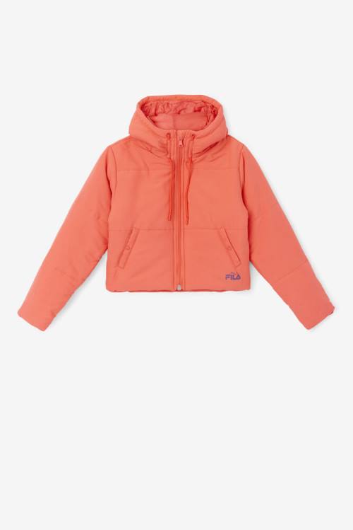 Fila Eden Puffer Jakne Ženske Rdeča | Fila329ER