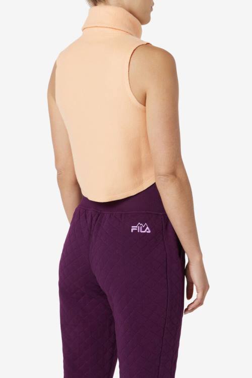 Fila Eliana Cropped Neck Warmer Majice Ženske Oranžna | Fila315IX