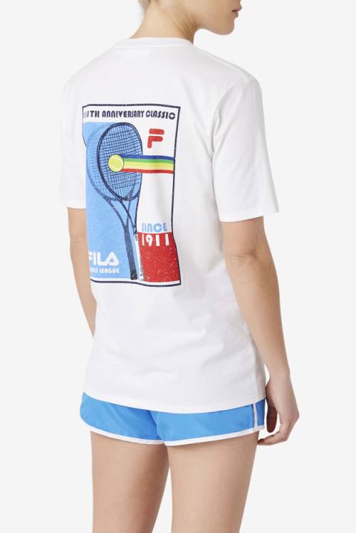 Fila Ellsie Tee Majice Ženske Bela | Fila167FO