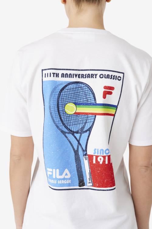 Fila Ellsie Tee Majice Ženske Bela | Fila167FO