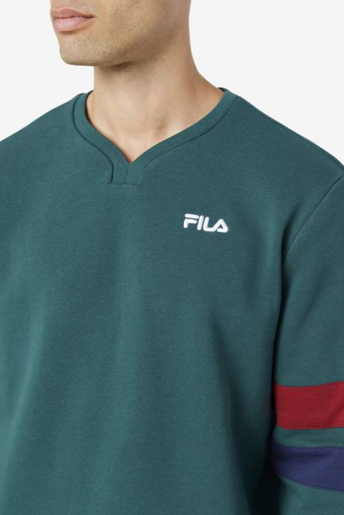 Fila Faneel Crew Pulover Moški Mornarica | Fila471GE