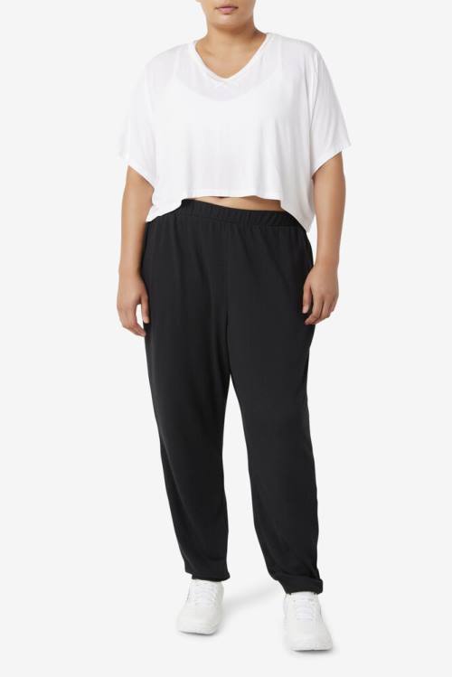 Fila Fi-lux Hi-low Crop Top Majice Ženske Bela | Fila409GY