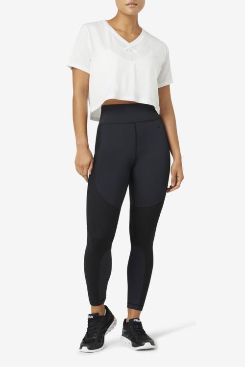 Fila Fi-lux High-low Crop Top Majice Ženske Bela | Fila198HM