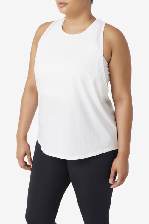 Fila Fi-lux Long Tank Top Majice Ženske Bela | Fila207HB