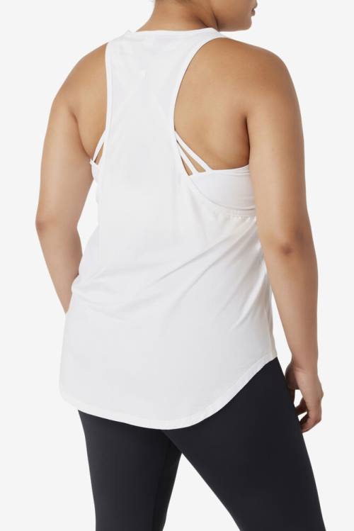 Fila Fi-lux Long Tank Top Majice Ženske Bela | Fila207HB