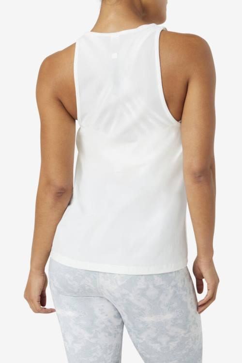 Fila Fi-lux Loose Tank Top Majice Ženske Bela / Črna | Fila836RS