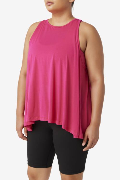 Fila Fi-lux Open Back Tank Tops Ženske Svetloba Roza | Fila812DH